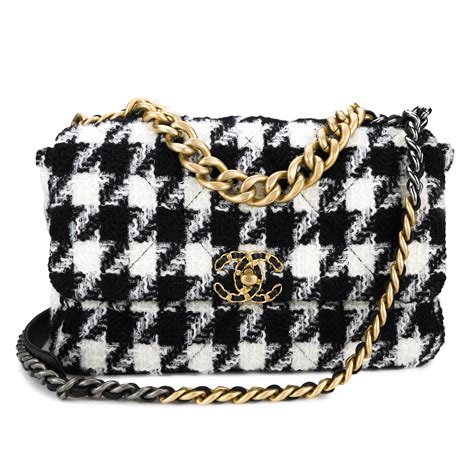 chanel tote bag black and white|chanel black bag price.